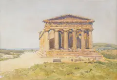 THE TEMPLE OF CONCORDIA AGRIGENTO, SICILY by Robert Weir Allan, watercolour, sold Oct 2026