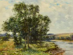 AYRSHIRE LANDSCAPE by Joseph Morris Henderson, oil on canvas, sold Oct 2026