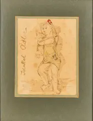 GIRL by Jankel Adler, ink and watercolour, offered Oct 2026