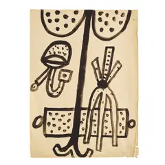 OPUS D.65 227 by Alan Davie, 1965, watercolour, offered Oct 2026
