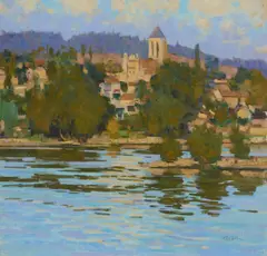 VÉTHEUIL by George Devlin, oil on canvas, sold Aug 2026