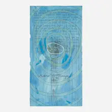 Mano de Yemaya by Sergio Garcia, 2014, acrylic on unstretched canvas, sold Oct 2026
