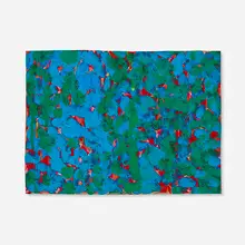 Study for Curling Flowers Spaces by Richmond Burton, acrylic on C-print, sold Oct 2026
