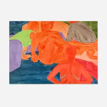 Gathering (XV) by Philipp Kremer, 2018, oil on canvas, sold Oct 2026