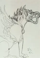 Untitled (Bali) by Donald Friend, Pen & Ink, sold Oct 2026