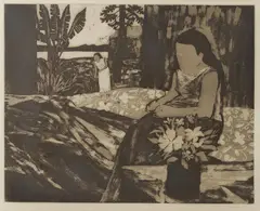Islanders by Ray Crooke, 1977, etching and aquatint ed. A/P, sold Oct 2026