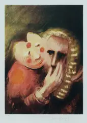 Clown and Judge by David Boyd, S/Print 8/50, offered Oct 2026
