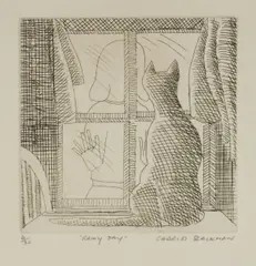 Rainy Day by Charles Blackman, Etching 6/30, sold Oct 2026