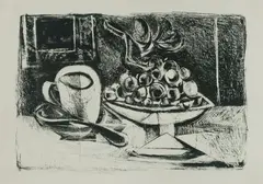 Nature Morte Au Compotier (Still Life with Fruit Bowl) by Pablo Picasso, 1945, Printed by Mourlot, Paris. Ref: Bloch 379: Mourlot 6, sold Oct 2026