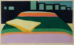 Bedtime Blues by Anne-Marie Le Quesne, Colour Lithograph 64/100, sold Oct 2026