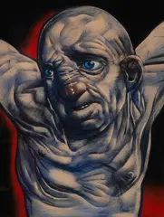CRUCIFIXION by Peter Howson, pastel, sold Aug 2026