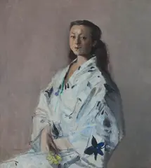 JAPANESE GIRL by David Donaldson, 1980, oil on canvas, sold Aug 2026