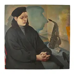 CELIE by John Byrne, oil on board, sold Sep 2026