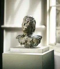 SHATTERED HEAD by Eduardo Paolozzi, 1956, Bronze on a concrete base, from the un-numbered edition of 3 cast by Fiorini & Carney, London, sold Sep 2026