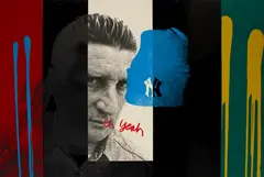 CLUBBY FEEL by Bruce McLean, 1991, coloured stove enamelled screenprint on three steel plates, produced by Coriander Studio, London, sold Sep 2026