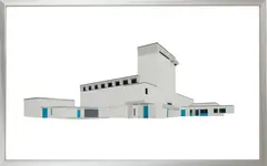 BRUTALIST CHURCH by Toby Paterson, 2005, Acrylic on perspex, sold Sep 2026