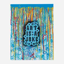 Art is a Joke by Speedy Graphito, acrylic and spray paint on paper, sold Oct 2026