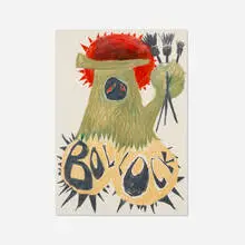 Bollock by Bendix Harms, 2014, colored pencil on paper, sold Oct 2026