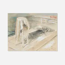 Untitled by Artis Lane, gouache and graphite on paper, sold Oct 2026