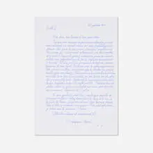 2.2.1861 by Danh Vō, 2009, ink on paper, sold Oct 2026