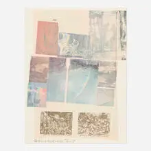 People Have Enough Trouble Without Being Intimidated by an Artichoke by Robert Rauschenberg, 1979, offset lithpgraph in colors, sold Oct 2026