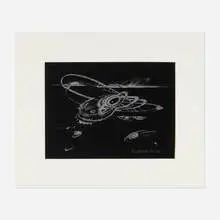 Untitled (from The New York Collection for Stockholm portfolio) by Lee Bontecou, 1973, lithograph, sold Oct 2026
