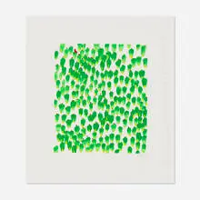 Wallflower 28 (from the Wallflowers portfolio) by Donald Sultan, 2008, screenprint in colors, sold Oct 2026