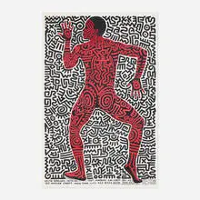 Tony Shafrazi exhibition poster by Keith Haring, 1983, lithograph in colors, sold Oct 2026
