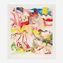 Figures in a Landscape IV by Willem de Kooning, 1980, offset lithograph in colors, sold Oct 2026