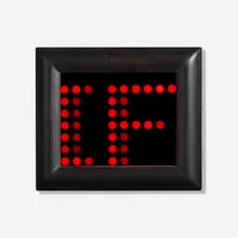 Cyberlight Survivals by Jenny Holzer, 1992, mini LED sign with hand-crafted ebonized cherry wood frame, sold Oct 2026
