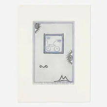 Untitled by Jasper Johns, 1995, mezzotint and drypoint in colors on Lana Gravure, sold Oct 2026