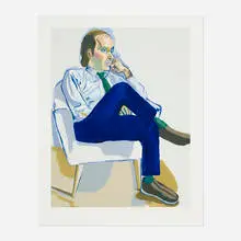 Portrait of Hartley Stockton Neel by Alice Neel, 1981, screenprint in colors, sold Oct 2026
