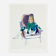 Olivia by Alice Neel, 1980, screenprint in colors, sold Oct 2026