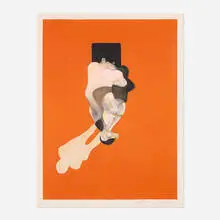 Triptych 1983 (Centre Panel) by Francis Bacon, 1983, lithograph in colors on Arches, sold Oct 2026