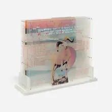 Opal Gospel by Robert Rauschenberg, 1971, screenprint in colors on ten sheets of acrylic in Lucite base with stainless steel cover, sold Oct 2026