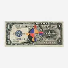 Oroxxo Dollar by Gabriel Orozco, 2017, offset lithograph in colors, sold Oct 2026