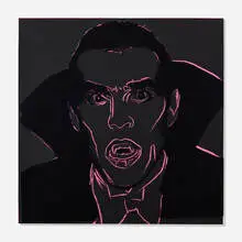 Dracula (from the Myths series) by Andy Warhol, 1981, screenprint in colors on Lenox Museum board, sold Oct 2026