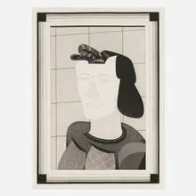 Twixt by Jim Nutt, 1997, etching and aquatint, sold Oct 2026