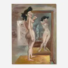 Three or Four Nudes by Aaron Bohrod, oil on board, sold Oct 2026