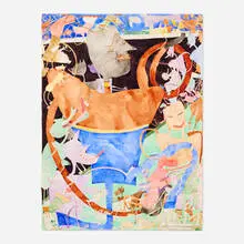 A Big Man by Gladys Nilsson, 1970, watercolor on paper, sold Oct 2026