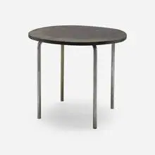 MR 515 occasional table by Ludwig Mies van der Rohe, 1931-32, stained beech, matte chrome-plated steel, sold Oct 2026