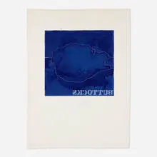 Buttocks (from the Casts from Untitled series) by Jasper Johns, 1974, lithograph in colors on Richard de Bas Narcisse, sold Oct 2026