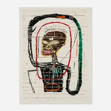 Flexible by Jean-Michel Basquiat, screenprint in colors on Rising Museum Board, sold Oct 2026