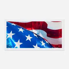 Flag II by Jeff Koons, 2024, archival pigment print, sold Oct 2026