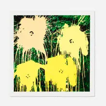 Flowar$ (Yellow) by Thierry Guetta, 2021, screenprint in colors, sold Oct 2026