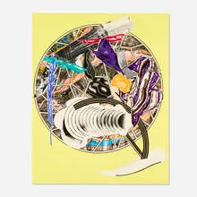 The Whale as a Dish (from The Waves series) by Frank Stella, 1989, screenprint, lithograph and linocut in colors with hand-coloring and collage on T.H. Saunders and Somerset, sold Oct 2026
