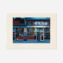 Grant's (from the Urban Landscapes I portfolio) by Richard Estes, 1972, screenprint in colors on Schoeller Parole, sold Oct 2026