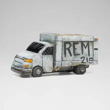 Graffiti Truck planter by Roberto Lugo, c. 2020, glazed earthenware, sold Oct 2026