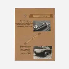 Competition folder cover by Carlo Mollino, c. 1955, collage on paper, sold Oct 2026