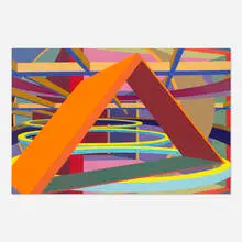 Pan-North by Al Held, 1984, acrylic on canvas, sold Sep 2026